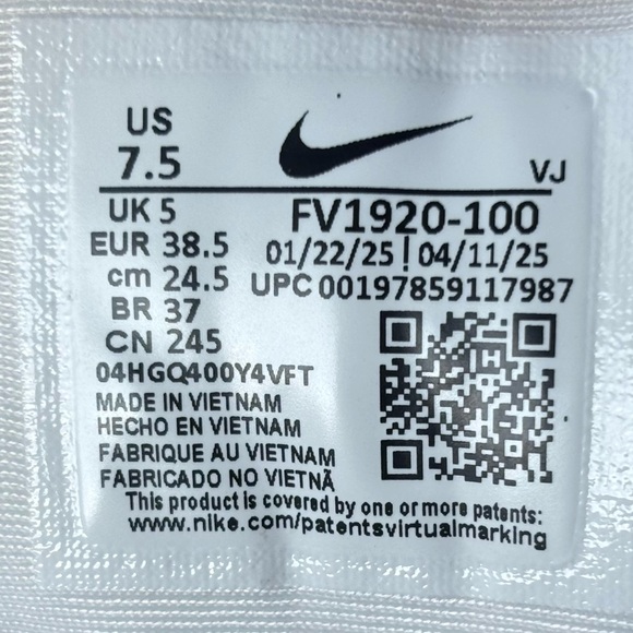 Nike 💅✨ Air Max Muse Y2K Runner White Metallic Silver Shoes FV1920-100 7 8 9 9.5 - Picture 11 of 13